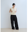 【WEB限定】・【サステナブル】ウェーブボタンVネックニットジレ