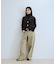 【WEB限定】・【サステナブル】ウェーブボタンVネックニットジレ