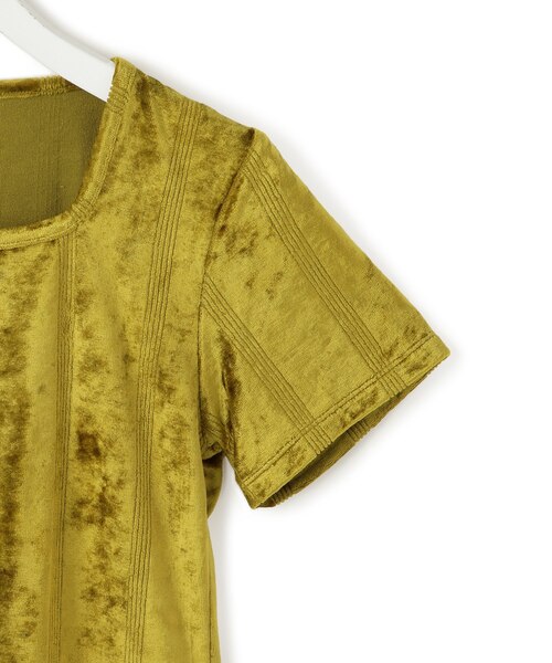 【Miller for ADAM ET ROPE'】別注 ベロアスクエアTee ADAM ET ROPÉ FEMME(アダム エ ロペ ファム) / 【Miller for