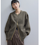 【WEB限定】・【サステナブル】ジップニットカーディガン