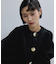【WEB限定】・【サステナブル】セレクトネックウェーブボタンカーディガン