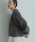 【WEB限定】・【サステナブル】セレクトネックウェーブボタンカーディガン