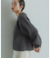 【WEB限定】・【サステナブル】セレクトネックウェーブボタンカーディガン