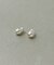 【EMOELLE】pearl shaped silver pierced earrings