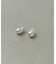 【EMOELLE】pearl shaped silver pierced earrings