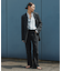シングルブレストスリットジャケット