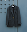 シングルブレストスリットジャケット
