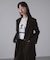 シングルブレストスリットジャケット