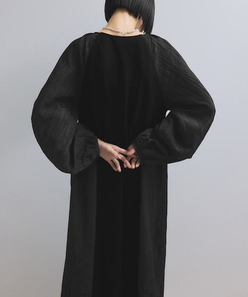 WEB限定】フロントZIPコンビギャザーワンピース｜アダムエロペの通販