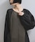 【WEB限定】フロントZIPコンビギャザーワンピース