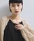 【WEB限定】フロントZIPコンビギャザーワンピース