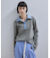 【WEB限定】・【サステナブル】バイカラーポロニットプルオーバー