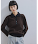 【WEB限定】・【サステナブル】バイカラーポロニットプルオーバー