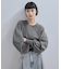 【WEB限定】・【サステナブル】ニュアンススリーブニットプルオーバー