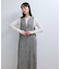 【WEB限定】ストレートセミツイードワンピース