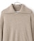カシミア混ZIPタートルネックプルオーバー