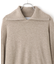 カシミア混ZIPタートルネックプルオーバー