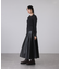シンセティックレザーフレアスカート