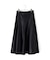 シンセティックレザーフレアスカート