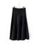 シンセティックレザーフレアスカート