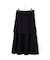 シンセティックレザーフレアスカート