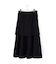 シンセティックレザーフレアスカート