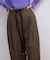 【WEB限定】チェックバレルパンツ