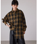 オンブレチェックシャツ