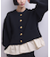 【WEB限定】ペプラムコンビニットカーディガン