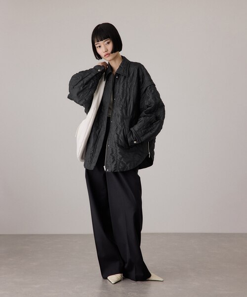 アダムエロペ : 2WAYキルティングシャツジャケット 2WAYキルティングシャツジャケット｜アダムエロペの通販｜&mall
