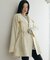 【WEB限定】・【サステナブル】スタンドカラーハーフモッズコート