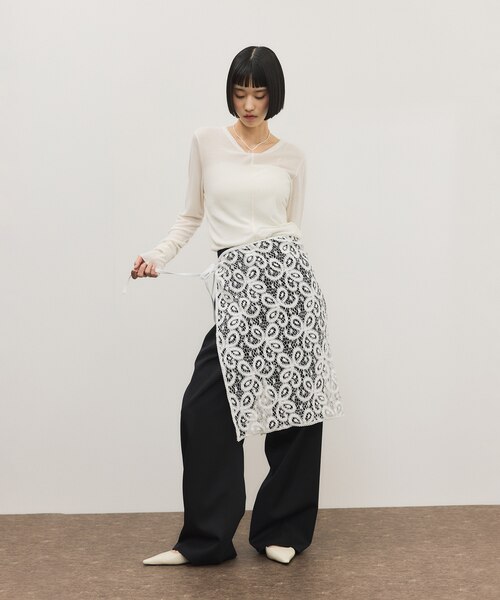 vintage stock lace scarf｜アダムエロペの通販｜&mall（アンドモール