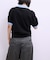 【WEB限定】ハーフスリーブバイカラーポロニット