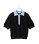 【WEB限定】ハーフスリーブバイカラーポロニット