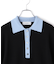 【WEB限定】ハーフスリーブバイカラーポロニット