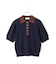 【WEB限定】ハーフスリーブバイカラーポロニット