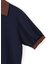 【WEB限定】ハーフスリーブバイカラーポロニット