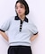 【WEB限定】ハーフスリーブバイカラーポロニット
