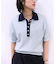 【WEB限定】ハーフスリーブバイカラーポロニット