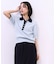 【WEB限定】ハーフスリーブバイカラーポロニット