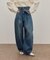 【サステナブル】ロングタブベルトバレルデニム