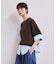 【WEB限定】シャツコンビニットプルオーバー
