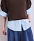 【WEB限定】シャツコンビニットプルオーバー