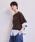 【WEB限定】シャツコンビニットプルオーバー
