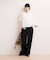【WEB限定】ワイドレッグトラウザーパンツ