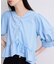 【WEB限定】パフスリーブギャザーブラウス