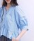 【WEB限定】パフスリーブギャザーブラウス