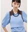【サステナブル】タンクコンビパターンポロニット