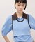 【サステナブル】タンクコンビパターンポロニット