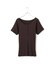 ハーフスリーブリブTシャツ